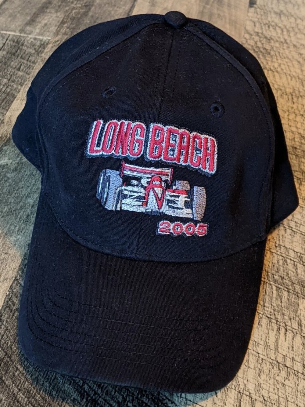 Long Beach F1 Race Car Hat Black Cotton Baseball Cap Strapback
